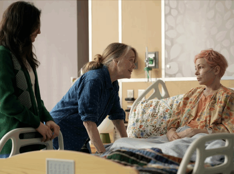 Jenny Slate, Sissy Spacek, and Michelle Williams in Dying for Sex